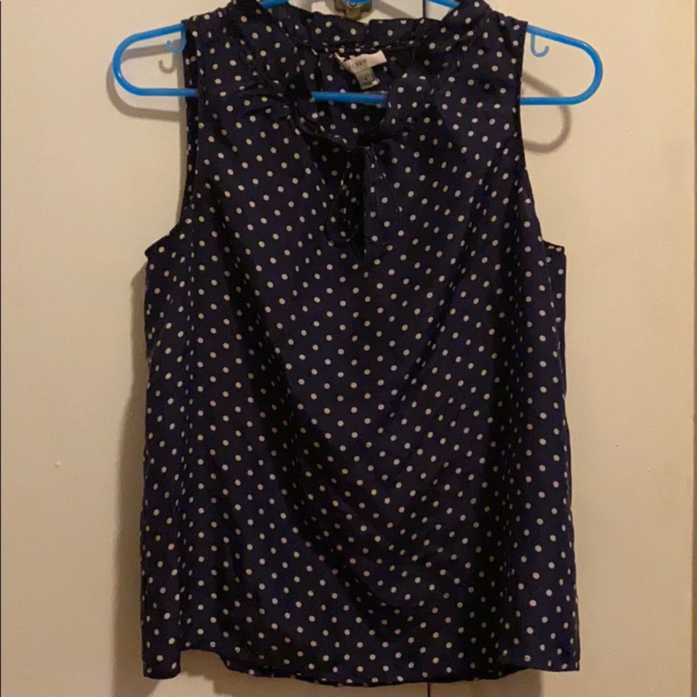 J Crew Polka Dot Blouse